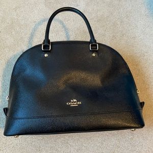 Black coach handbag